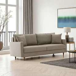 Canapés 2 Places|Canapés En Tissu|COMO Canapé 2 places gris anthracite - dossier haut