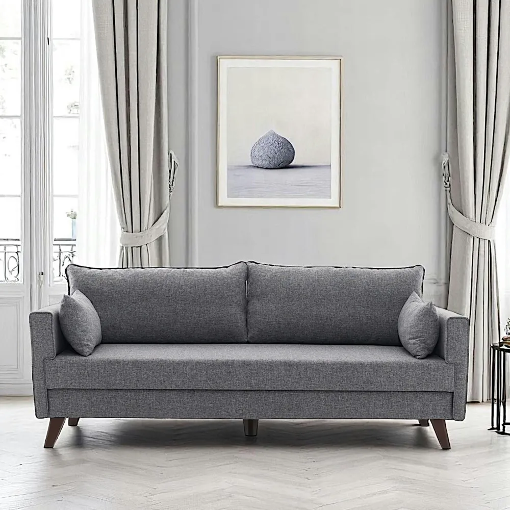 Canapés En Tissu|Canapés 2 Places|SPLIT Canapé 2 places gris anthracite - dos droit