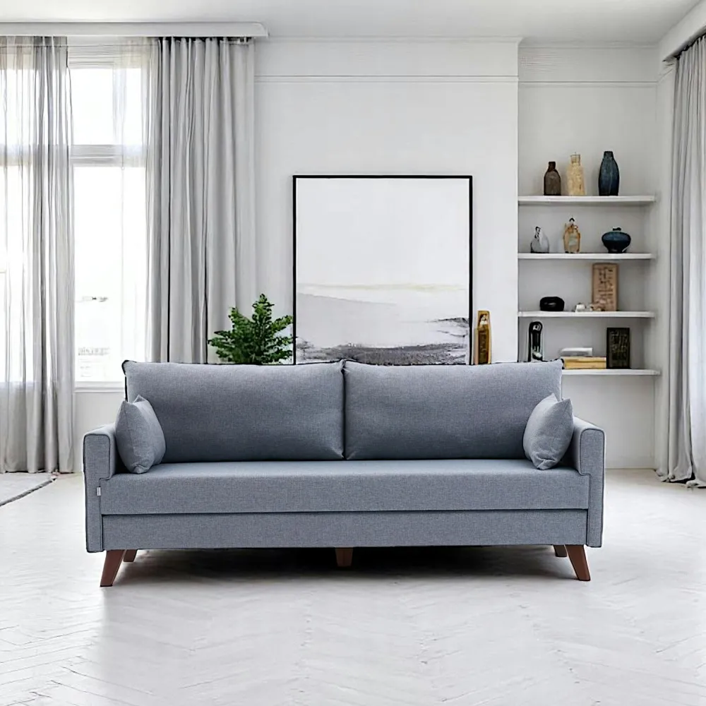 Canapés En Tissu|Canapés 2 Places|SPLIT Canapé 2 places gris anthracite - dos droit