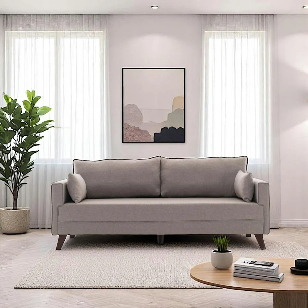 Canapés En Tissu|Canapés 2 Places|SPLIT Canapé 2 places gris anthracite - dos droit