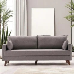 Canapés En Tissu|Canapés 2 Places|SPLIT Canapé 2 places gris anthracite - dos droit