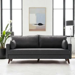 Canapés En Tissu|Canapés 2 Places|SPLIT Canapé 2 places gris anthracite - dos droit