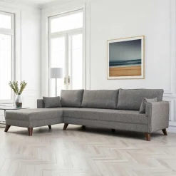 Canapés En Tissu|Canapés 2 Places|SPLIT Canapé 2 places gris anthracite - dos droit