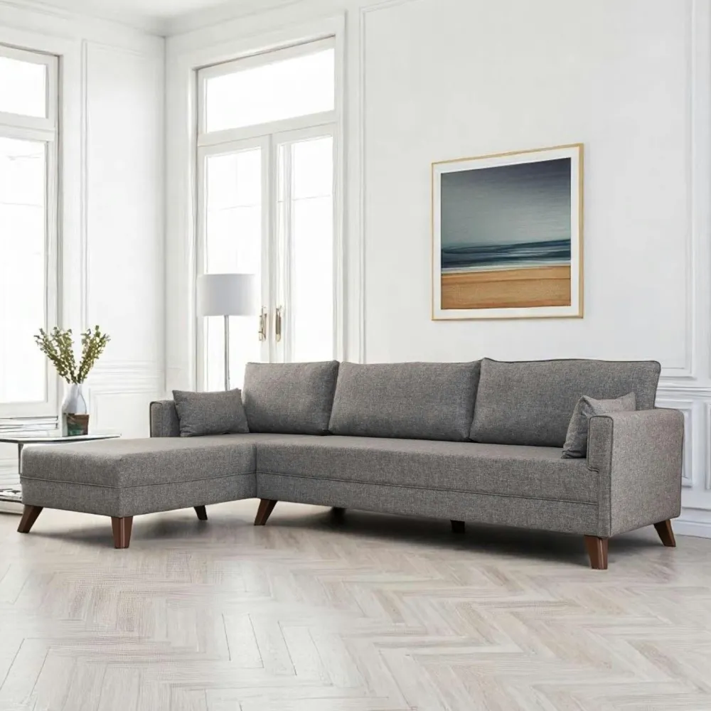 Canapés En Tissu|Canapés 2 Places|SPLIT Canapé 2 places gris anthracite - dos droit