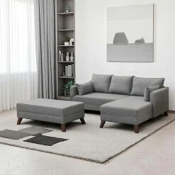 Canapés En Tissu|Canapés 2 Places|SPLIT Canapé 2 places gris anthracite - dos droit