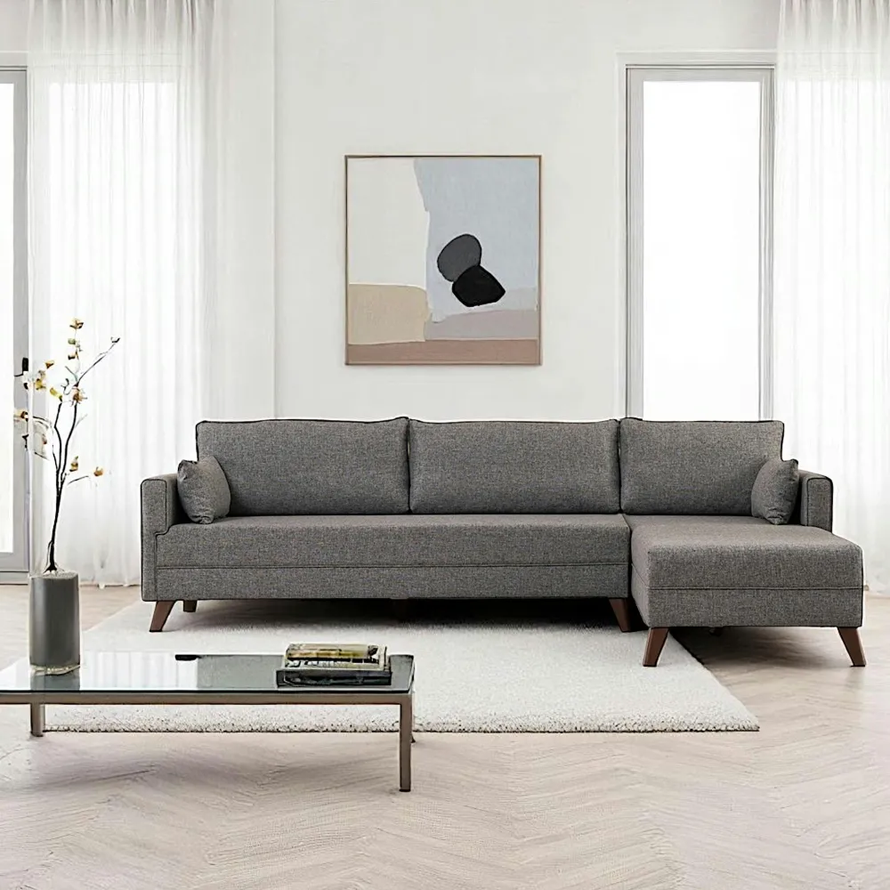 Canapés En Tissu|Canapés 2 Places|SPLIT Canapé 2 places gris anthracite - dos droit