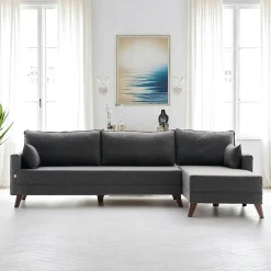 Canapés En Tissu|Canapés 2 Places|SPLIT Canapé 2 places gris anthracite - dos droit