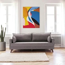 Canapés En Tissu|Canapés 2 Places|SPLIT Canapé 2 places gris anthracite - dos droit