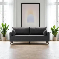 Canapés En Tissu|Canapés 2 Places|SPLIT Canapé 2 places gris anthracite - dos droit