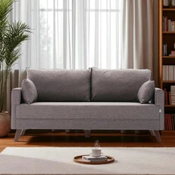 Canapés En Tissu|Canapés 2 Places|SPLIT Canapé 2 places gris anthracite - dos droit