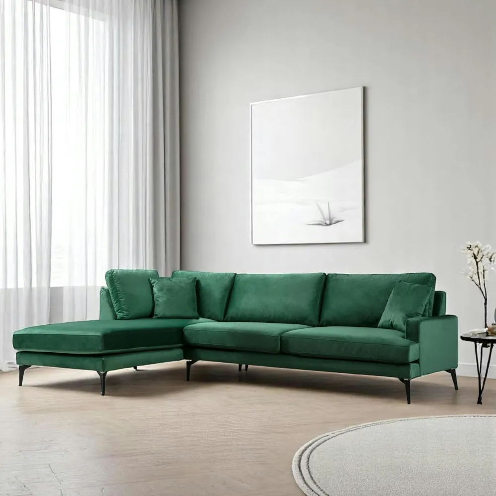 Canapés En Tissu|Canapés 2 Places|SEATTLE Canapé 2 places gris en velours