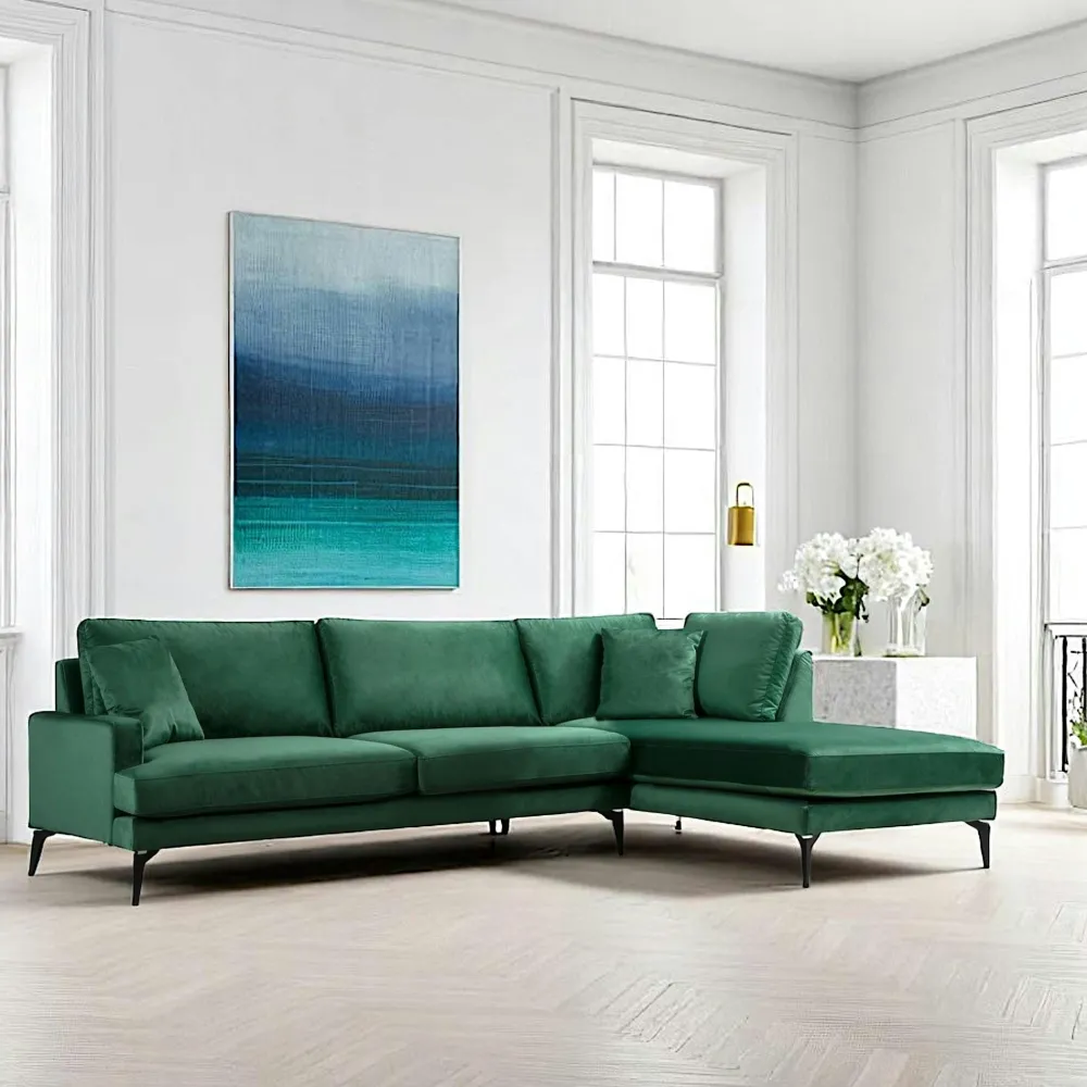 Canapés En Tissu|Canapés 2 Places|SEATTLE Canapé 2 places gris en velours