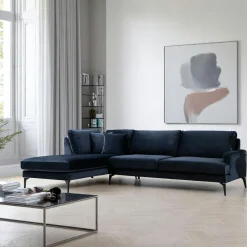 Canapés En Tissu|Canapés 2 Places|SEATTLE Canapé 2 places gris en velours