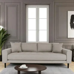 Canapés 3 Places|Canapés En Tissu|AMSTERDAM Canapé 3 places gris minéral