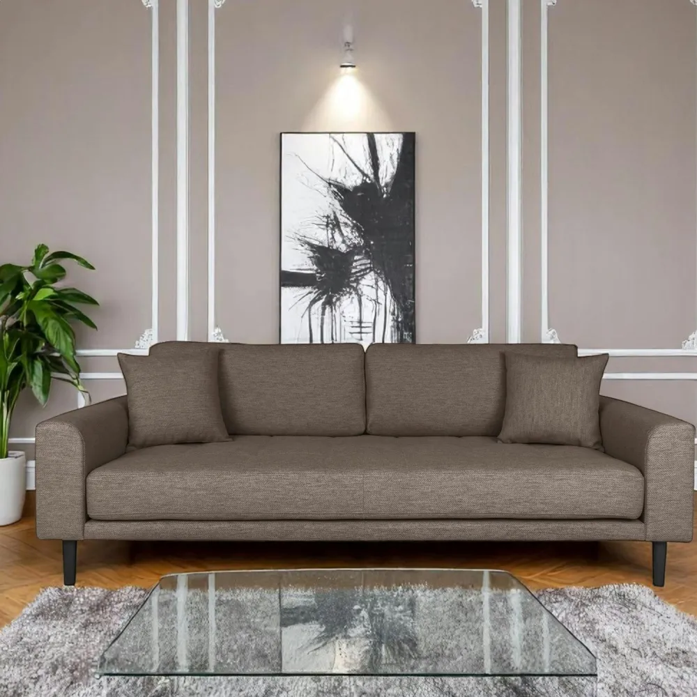 Canapés Marron|Canapés 3 Places|AMSTERDAM Canapé 3 places marron - 210 cm