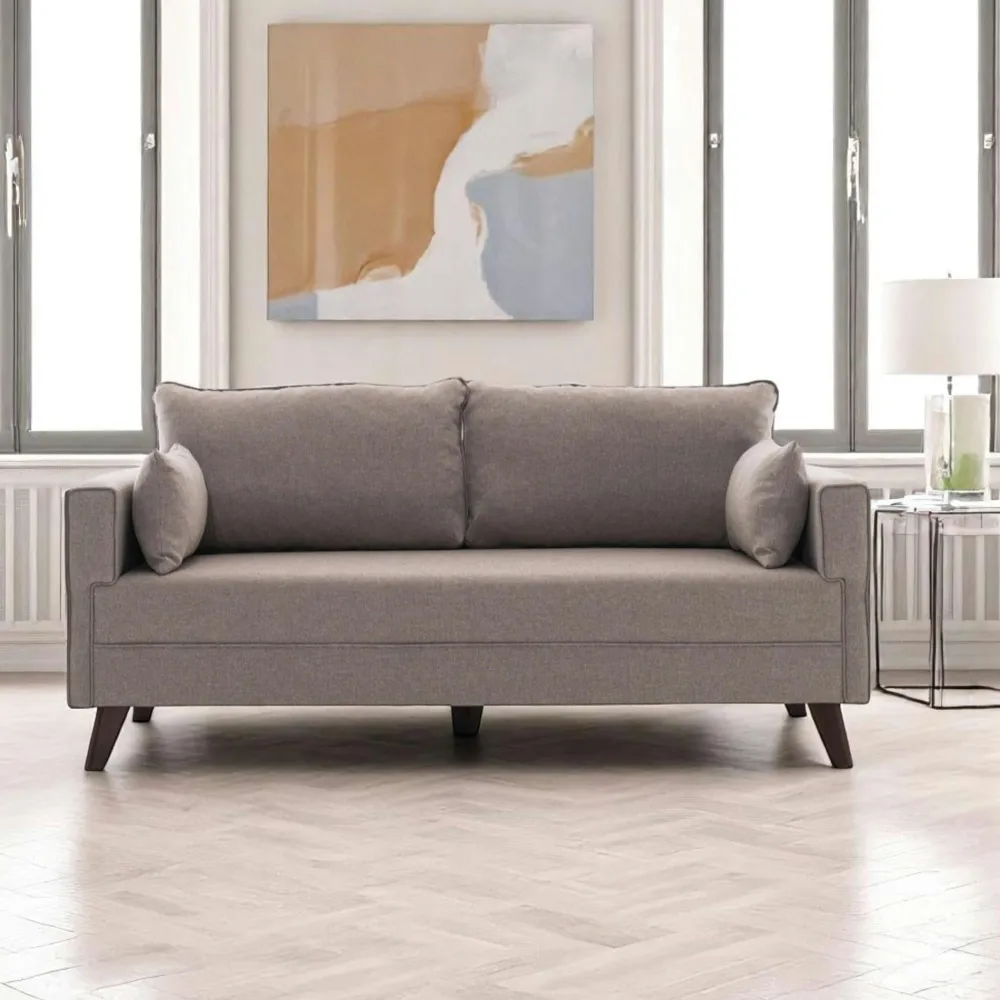 Canapés En Tissu|Canapés 2 Places|SPLIT Canapé 2 places taupe - dos droit