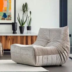 Canapés En Tissu|ARVEN Canapé 2 places velours bleu nuit plissé 145 cm