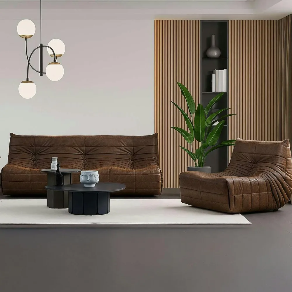 Canapés En Tissu|ARVEN Canapé 2 places velours bleu nuit plissé 145 cm