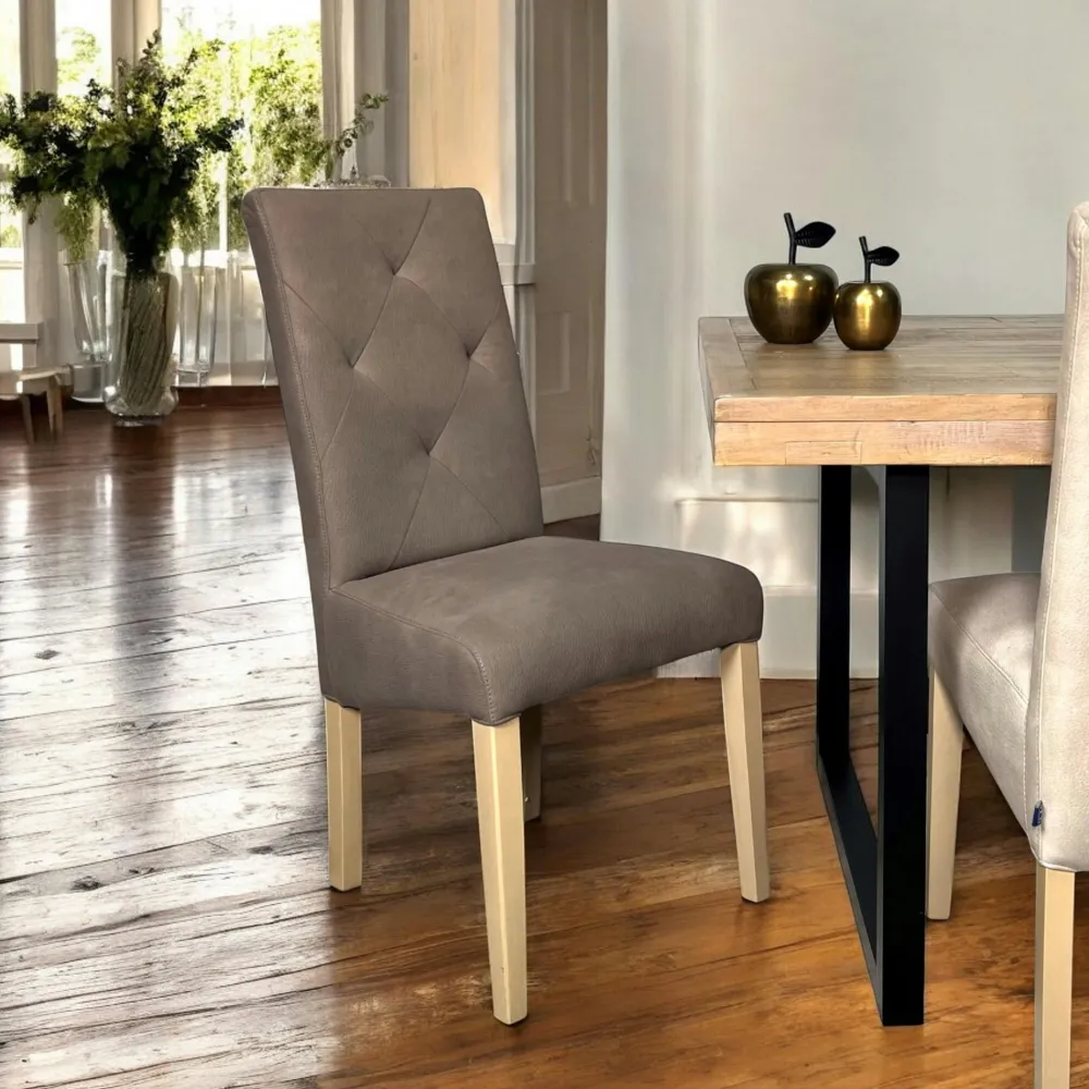 Univers Déco·Scandinave Hygge|Univers Déco·Maison De Campagne|DENVER Canapé convertible en bois recyclé coussins taupe