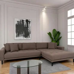 Canapés 3 Places|Canapés D'Angle|AMSTERDAM Canapé d'angle beige sable - côté droit, 290 cm