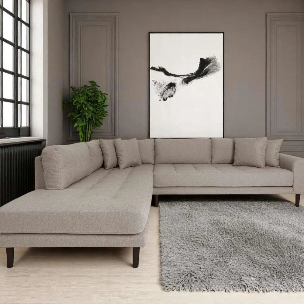 Canapés 3 Places|Canapés D'Angle|AMSTERDAM Canapé d'angle bleu nuit - côté droit, 257 cm