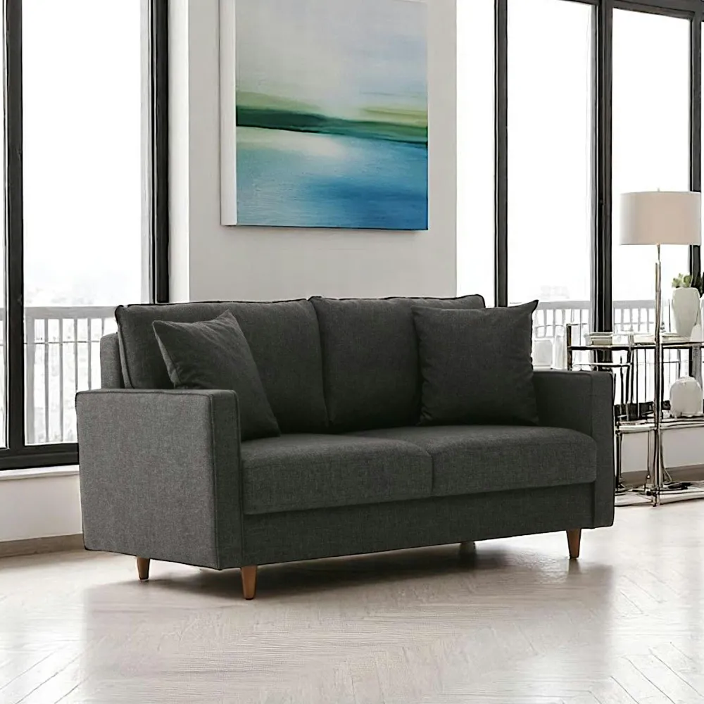 Canapés 3 Places|Canapés D'Angle|COMO Canapé d'angle convertible gris - côté droit