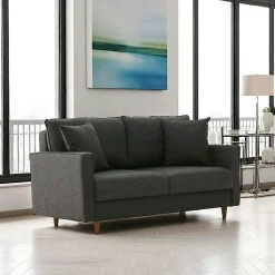 Canapés En Tissu|Canapés 3 Places|COMO Canapé d'angle convertible beige - côté droit