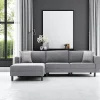 Canapés D'Angle|Canapés 3 Places|CORTONA Canapé d'angle gris - côté gauche