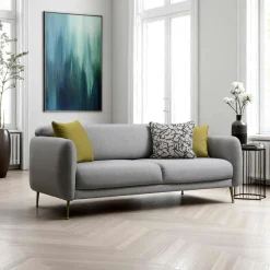 Canapés 3 Places|Canapés D'Angle|PAIMPOL Canapé d'angle orange - lit d'appoint, côté droit