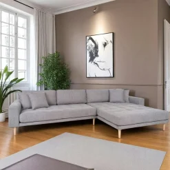 Canapés 3 Places|Canapés D'Angle|AMSTERDAM Canapé d'angle vert nature - côté droit, 290 cm