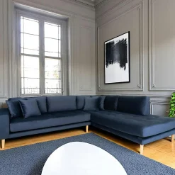 Canapés D'Angle|Canapés 3 Places|AMSTERDAM Canapé d'angle vert nature - côté droit, 257 cm