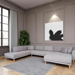 Canapés 3 Places|Canapés D'Angle|AMSTERDAM Canapé panoramique beige sable - côté droit, 370 cm