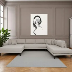 Canapés 3 Places|Canapés D'Angle|AMSTERDAM Canapé panoramique bleu nuit - côté droit