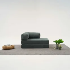 Canapés En Tissu|ALTEA Canapé-lit sans mécanisme anthracite, 2 places