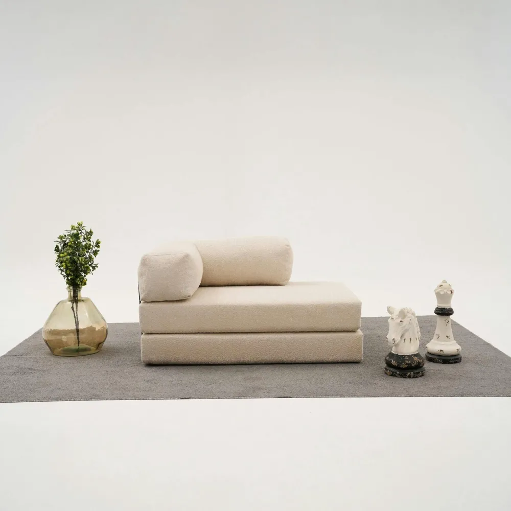 Canapés En Tissu|ALTEA Canapé-lit sans mécanisme écru, 2 places