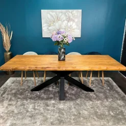 Meubles De Cuisine·Chaises|Chaises Contemporaines|LOMBARDIE Chaise anthracite motif damier (lot de 2)