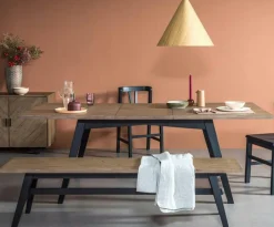 Chaises En Bois|Chaises Contemporaines|PALMA Chaise assise velours orange dossier rotin (lot de 2)