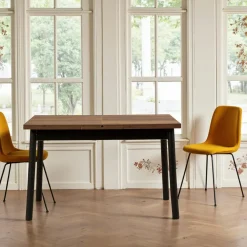 Chaises En Bois|Chaises Contemporaines|LOTA Chaise blanche scandinave pieds bois (lot de 2)