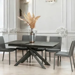 Meubles De Cuisine·Chaises|Chaises Capitonnées|LIGURIE Chaise contemporaine pivotante moutarde (lot de 2)