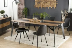 Chaises Contemporaines|Meubles De Cuisine·Chaises|Melbourne Chaise d'écolier en velours gris (lot de 2)