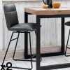 Univers Déco·Loft Industriel|OKA Chaise de bar pivotante gris used (lot de 2)