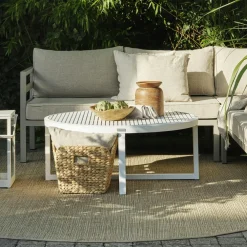 Chaises De Jardin|Meubles En Aluminium Brafab|STOCKHOLM Chaise de jardin en aluminium gris sable (lot de 2)