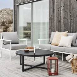 Chaises De Jardin|Meubles En Aluminium Brafab|STOCKHOLM Chaise de jardin en aluminium gris sable (lot de 2)