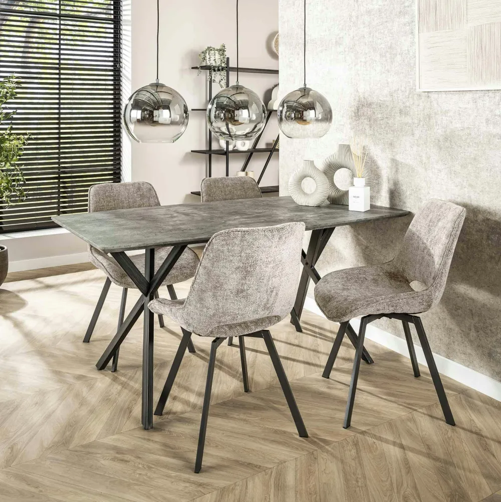 Chaises Velours|Chaises Contemporaines|MALMOE Chaise de salle à manger bleu pétrole avec pieds épingle (lot de 2)