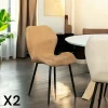 Meubles De Cuisine·Chaises|Chaises Contemporaines| Chaise de salle à manger camel (lot de 2) HAWAI