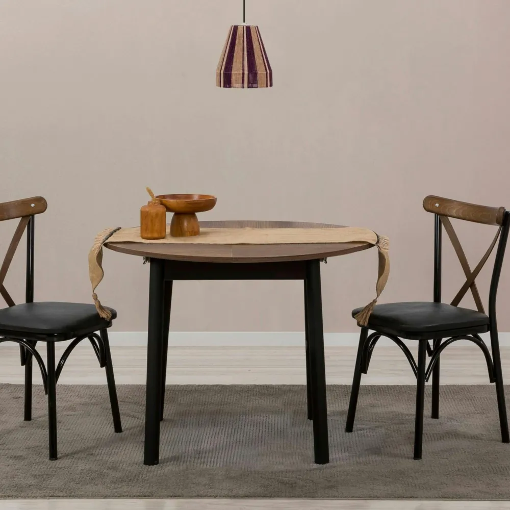 Meubles De Cuisine·Chaises|Chaises Velours|TARAZ Chaise de salle à manger moutarde motif damier (lot de 2)