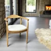 Meubles De Cuisine·Chaises|Chaises Scandinaves|PALERME Chaise design en bouclette écrue