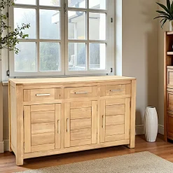 Chaises Capitonnées|Chaises Contemporaines|IENA Chaise dossier rond tissu moutarde (lot de 2)