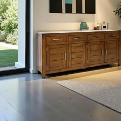 Chaises Capitonnées|Chaises Contemporaines|IENA Chaise dossier rond tissu moutarde (lot de 2)