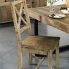 Univers Déco·Maison De Campagne|Meubles De Cuisine·Chaises|BRISBANE Chaise en bois recyclé (lot de 2)